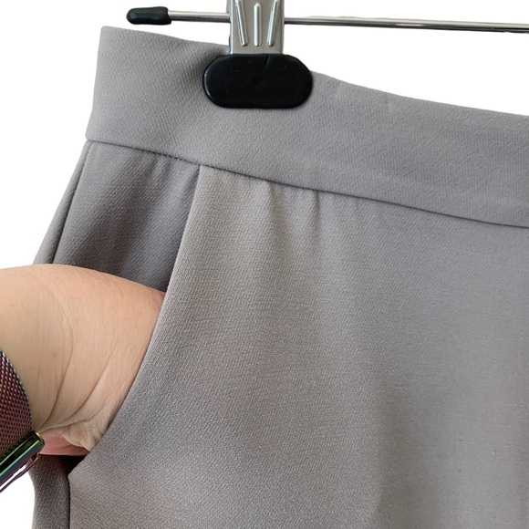 Oak + FORT Ankle Cropped Cigarette Trousers Grey Women's Size 2 - Picture 4 of 10